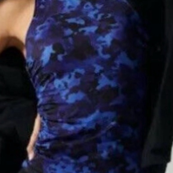 Athleta Two Piece Tankini Blue Camo 36D/DD Large Bottom - Picture 5 of 5